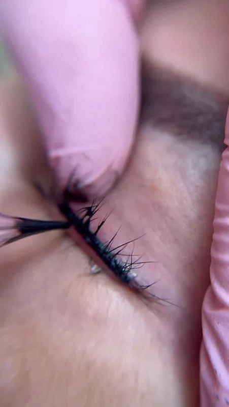 Eyeliner in progress — from the Dr Browz Instagram