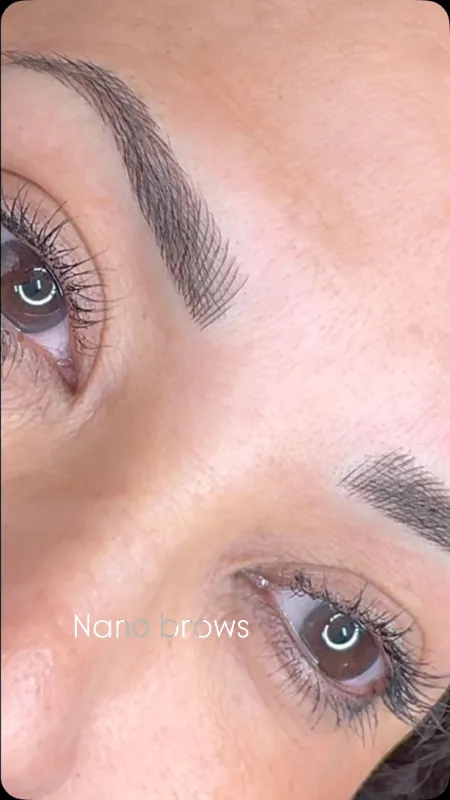 Nano brows, up close — from the Dr Browz Instagram